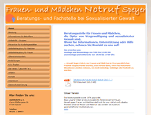 Tablet Screenshot of frauennotruf-speyer.de